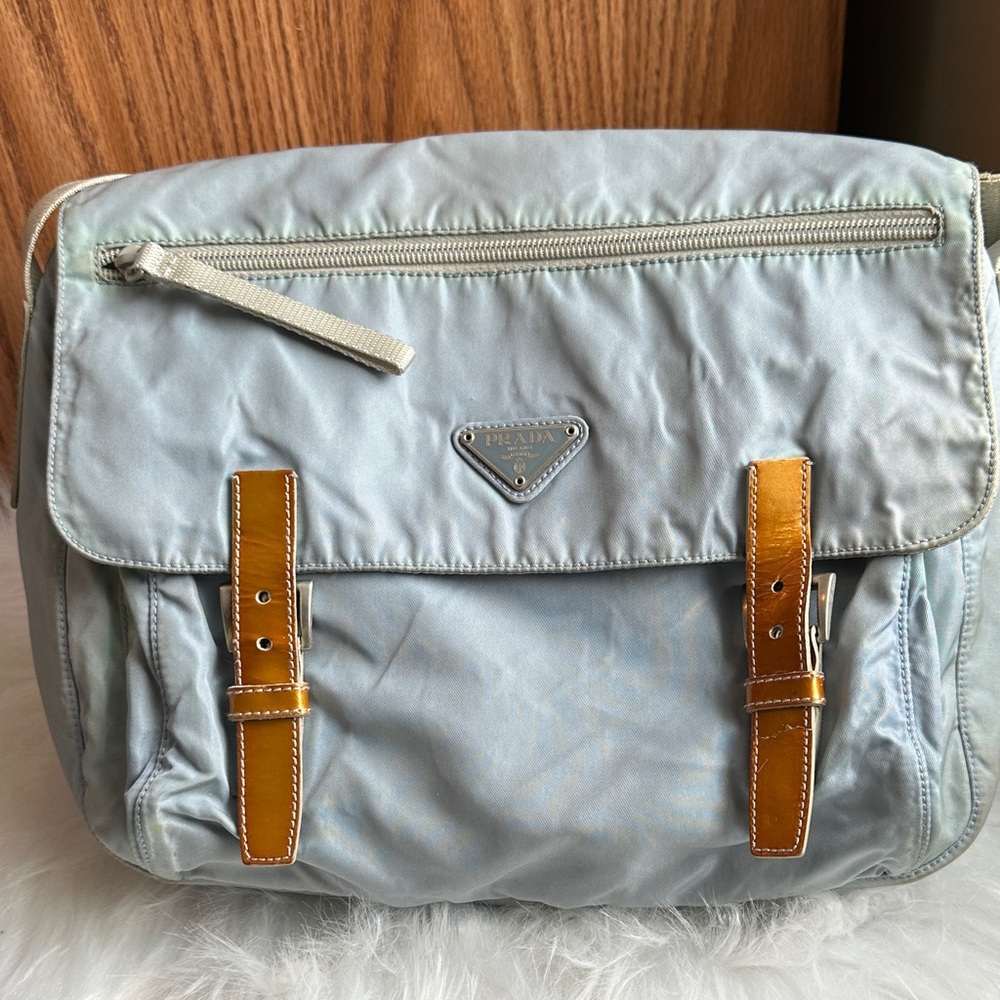 Prada Light Blue Sling Bag